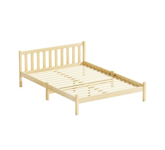 Sinisi Double Oak Wooden Bed Frame