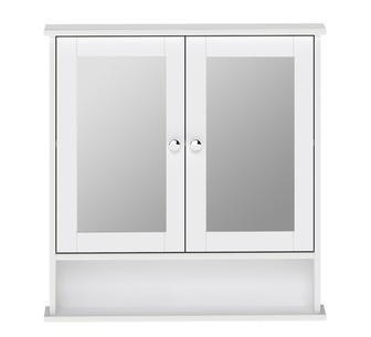 Skagen White Mirrored Bathroom Cabinet