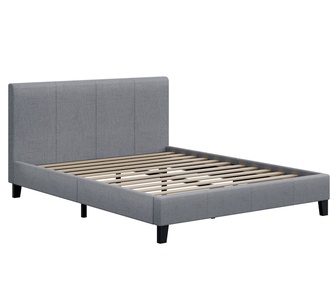 Slidell Double Grey Fabric Bed Frame
