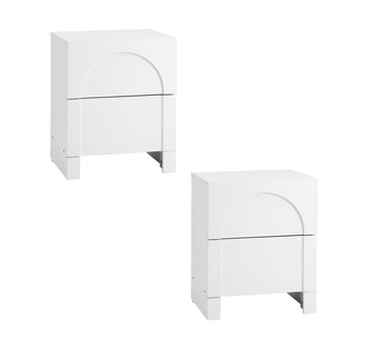 Sloanez Set of 2 Bedside Tables White