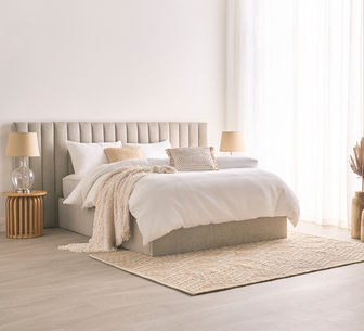SELENA BED KING GAS LIFT GREY