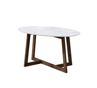 Solastra Oval Walnut Coffee Table