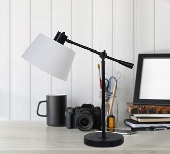 Solirra White Adjustable Metal Table Lamp