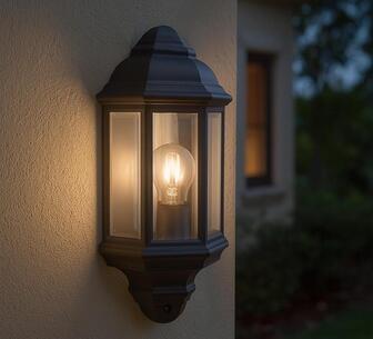 Solari Outdoor Wall Light Black