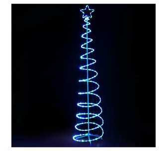 Holly Jolly 2.4m Solar Christmas Tree Lights 8 Modes Multi