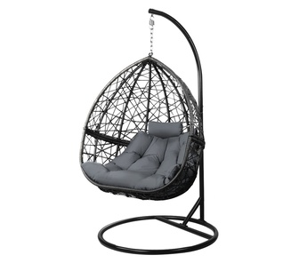Soyo Grey Rattan Outdoor Egg Swing