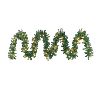 Sparkelle 10M LED Green Christmas Garland