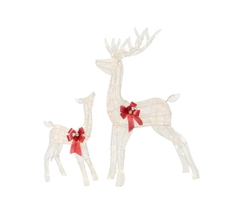 Sparkelle 2 pc LED Christmas Reindeer Décor