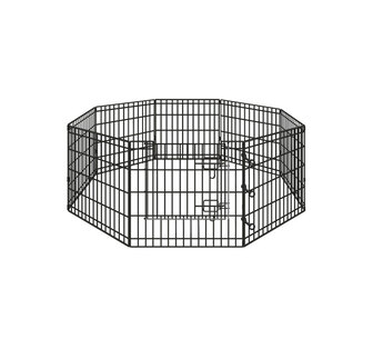 Spike 24" Black Metal Foldable Dog Playpen