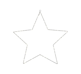 Holly Jolly 50cm LED Star Xmas Decoration White