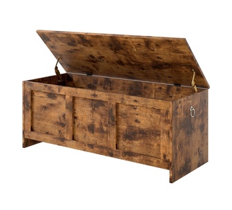 Storix Rustic Brown Wooden Storage Bench