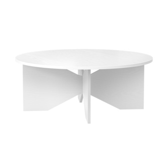 Stratton White Round Coffee Table
