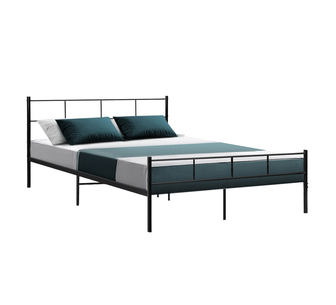 Sukri Queen Black Metal Bed Frame
