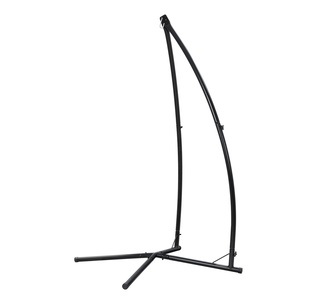 Suen Black Steel Outdoor Hammock Stand