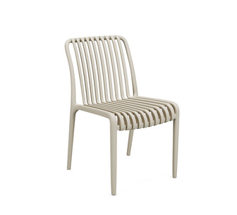 SOLARO CHAIR 1 STR ARMLESS BEIGE