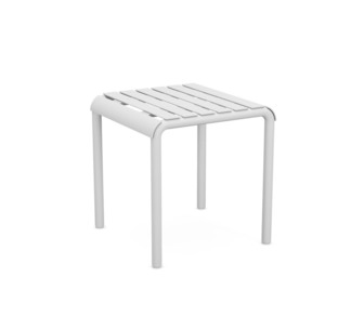 Solaro White Outdoor Side Table