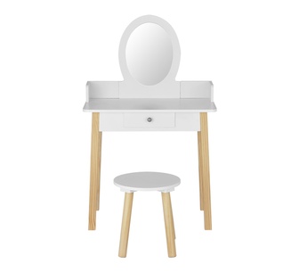 Symphony Kids Dressing Table Chair Set White