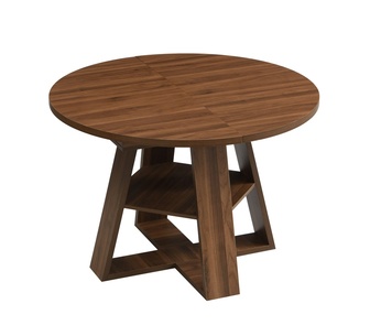 Symone 4-6 Seater Walnut Extendable Dining Table