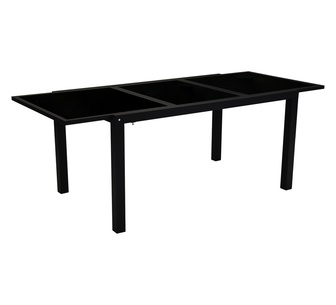 Taggy Outdoor Expandable Dining Table Black