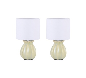 Set of 2 Tarek Mint Ceramic Table Lamp