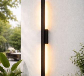 Thalor Matte Black Wall Light