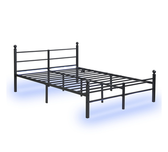 Tinny LED Queen Bed Black