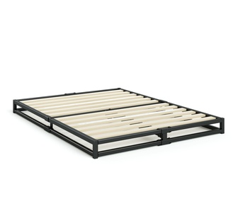 Tori Low King Single Black 15cm High Metal Kids Bed Base