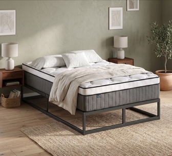 Tori Black 45cm Bed Base & Arla KingSingle Mattress Package