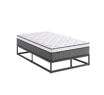 Tori Black 45cm Bed Base & Arla Single Mattress Package