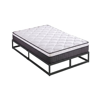 Tori Black 25cm Bed Base & Arla Single Mattress Package