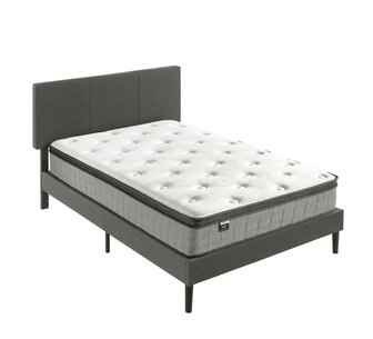 Toscana Dark Grey Bed Frame & Napa Single Mattress Package