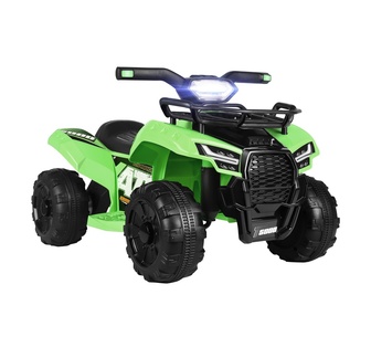 Trax Green Kids Ride On ATV with LED