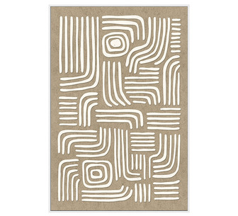 Tribal Twirls 3D 73x103cm Canvas Wall Art