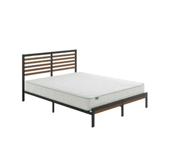 Trix Black Bed Frame & Helen Double Mattress Package