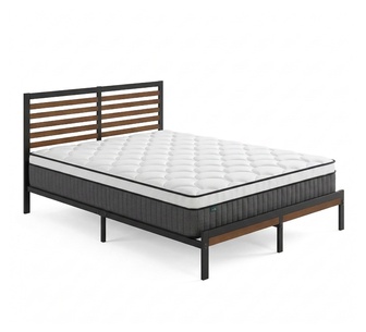 Trix Black Bed Frame & Arla Double Mattress Package