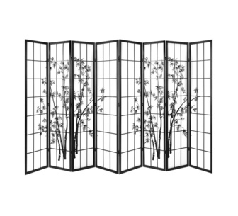 Tuazon 8 Panel Black Room Divider