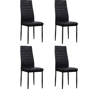 Set of 4 Turo Black Dining Chair