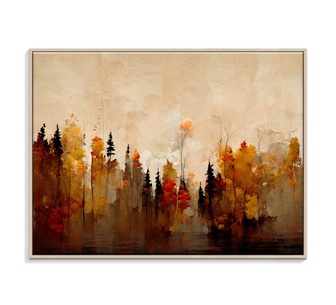Twilight Canopy Framed Canvas 76x102cm Wall Art