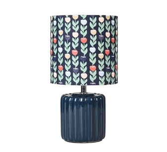 Tyra Ceramic Table Lamp Blue