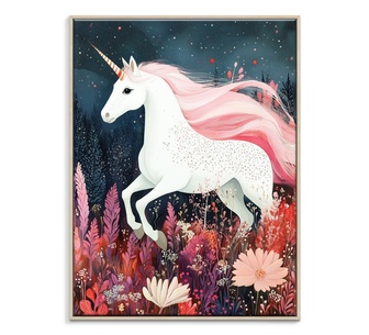 Unicorn Realm Framed Canvas 41x51cm Wall Art