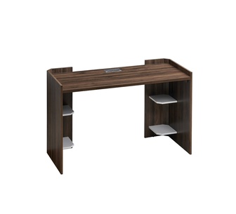Uptask 4 Shelf Walnut Desk