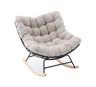 Valenza 1 Seater Light Grey Rocking Armchair