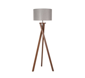 Vantrel Walnut Floor Lamp