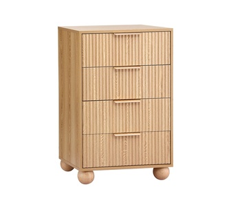 Vega Oak Chest of 4 Drawers