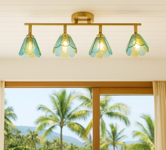 Velmira 4-Light Multicolour Linear Ceiling Light
