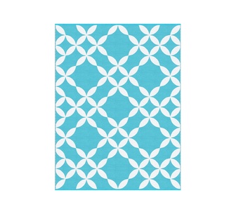 Velour 274x366cm Blue Reversible Outdoor Rug