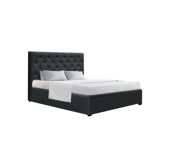 Venzon Double Charcoal Gas Lift Bed Frame