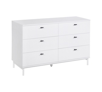 Vendra White Chest of 6 Drawers