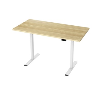 Vern 140CM Oak.White Standing Electric Desk