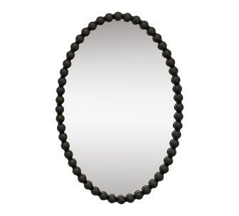 Veridra Oval Black Wall Mirror